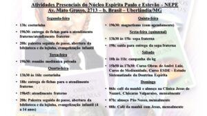 Atividades presenciais